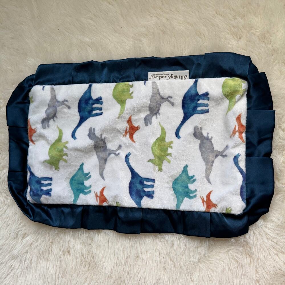Minky Couture Mini Baby Lovey Blanket Dinosaur Print